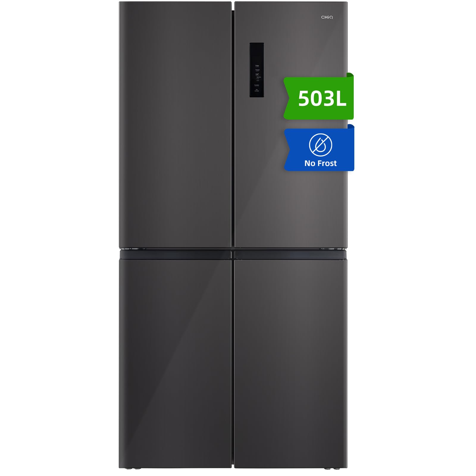 CHIQ 282L Freestanding Refrigerator with Freezer Drawers, 282L, Dual Reverse System, Frost-free, Multi-Airflow, Smart Touch Screen Input, Compressor