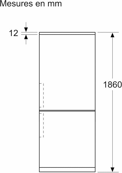 Bosch KGN367LDF 4 Series Freestanding Combination Refrigerator, 186 x 60 cm, Stainless Steel