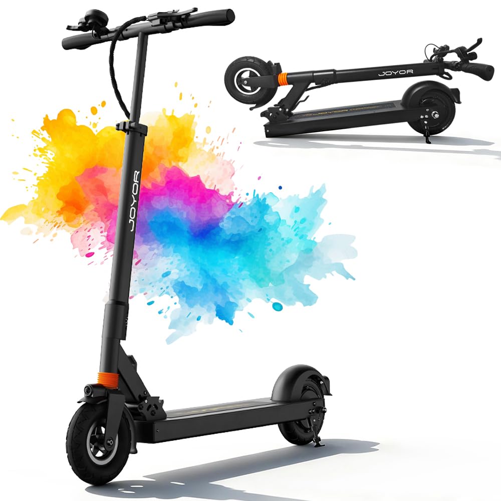JOYOR Adult Electric Scooter, S/Y Series Range 55-75 KM Battery 48V 13/18Ah Motor 500W/600W Motor, Powerful Electric Scooter All Terrain Ultra Light Double Suspension