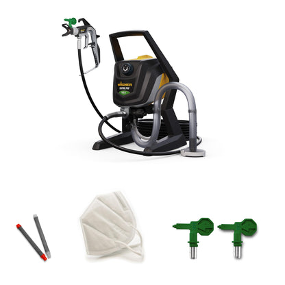 WAGNER Airless Control Pro 250M Spray Paint System for Wall Paints, Under Coats, Varnishes & Varnishes, 15m²-2 Min, Pressure Adjustment, 110 Bar, Hose 9 m