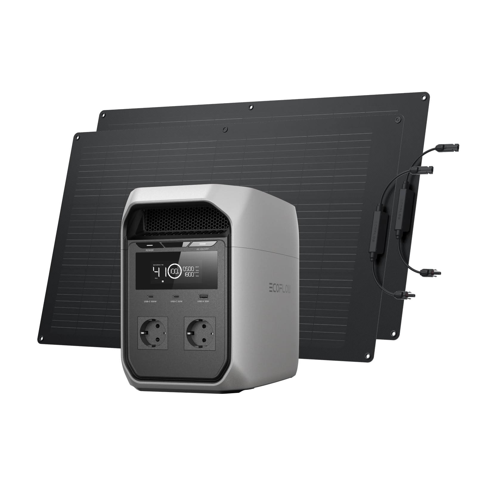 ECOFLOW DELTA 3 Classic Portable Power Station, 1024 Wh LiFePO4 Battery, 1800W AC Output (3600W peak), USB-C 100W, 1h Quick Charge, Generator for Camping, RV & Emergency