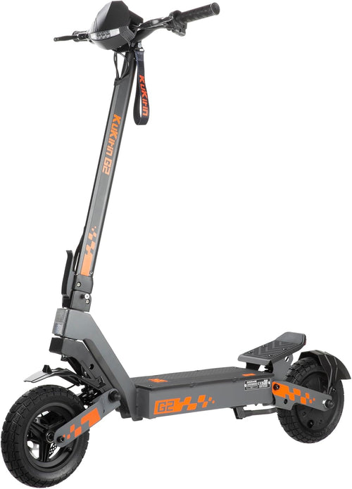 Kukirin Folding Electric Scooter, 800 W Motor, 48 V 15 Ah Battery, 10 Inch Tyres, 55 km Range, Touch Screen, Front and Rear Disc Brakes (2026 Version)