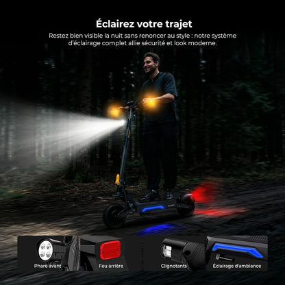 Ausom Gosoul 2 / L2 Max Adult Electric Scooter, 70 km/90 km, Disc Brakes with E-ABS, Ideal for Urban Travel, 10 Inch Folding Electric Scooter for All Terrain