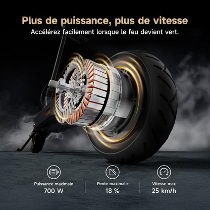 NAVEE GT5 et GT3 Série Trottinette Electrique Adulte 50-90KM, Moteur 700-1638W, Triple Freinage & TCS, Antivol Intégré, Connectivité Bluetooth, Pneus 10" Tubeless, Sécurité 360°, App Intelligent