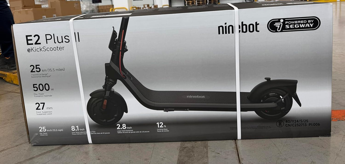 Segway-Ninebot E2 Plus E II, Electric Scooter, Maximum Speed 25 km/h, 25 km Range