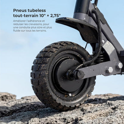 Ausom Gosoul 2 / L2 Max Adult Electric Scooter, 70 km/90 km, Disc Brakes with E-ABS, Ideal for Urban Travel, 10 Inch Folding Electric Scooter for All Terrain