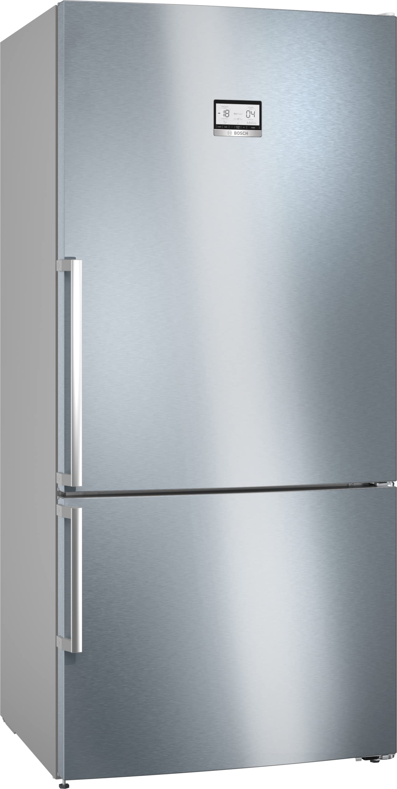 Bosch KGN367LDF 4 Series Freestanding Combination Refrigerator, 186 x 60 cm, Stainless Steel