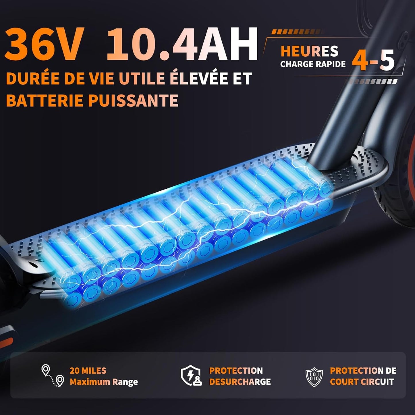 QnQ Adult Electric Scooters, 2025 Folding Scooter 8.5 Inches, Motor 500W/25KM/H Autonomy 30KM, Honeycomb Tires, App Control and LED Display, 36V 7.8Ah Battery, Max 120 kg