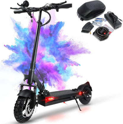 JOYOR Adult Electric Scooter, S/Y Series Range 55-75 KM Battery 48V 13/18Ah Motor 500W/600W Motor, Powerful Electric Scooter All Terrain Ultra Light Double Suspension