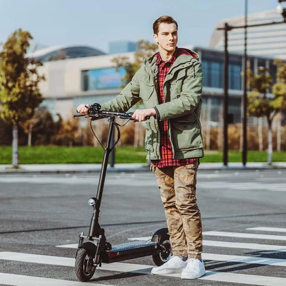 JOYOR Adult Electric Scooter, S/Y Series Range 55-75 KM Battery 48V 13/18Ah Motor 500W/600W Motor, Powerful Electric Scooter All Terrain Ultra Light Double Suspension
