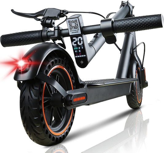 QnQ Adult Electric Scooters, 2025 Folding Scooter 8.5 Inches, Motor 500W/25KM/H Autonomy 30KM, Honeycomb Tires, App Control and LED Display, 36V 7.8Ah Battery, Max 120 kg