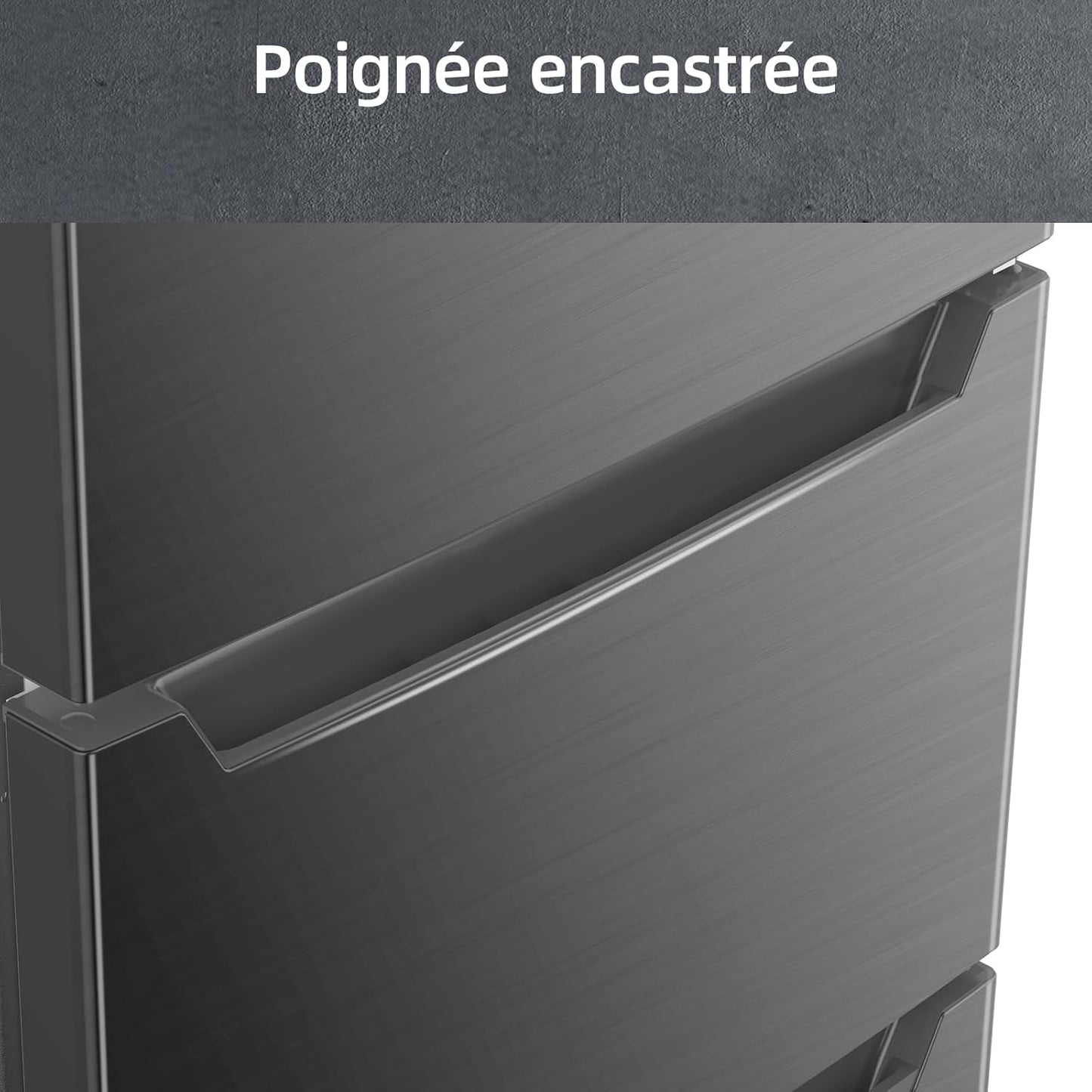 CHIQ 282L Freestanding Refrigerator with Freezer Drawers, 282L, Dual Reverse System, Frost-free, Multi-Airflow, Smart Touch Screen Input, Compressor