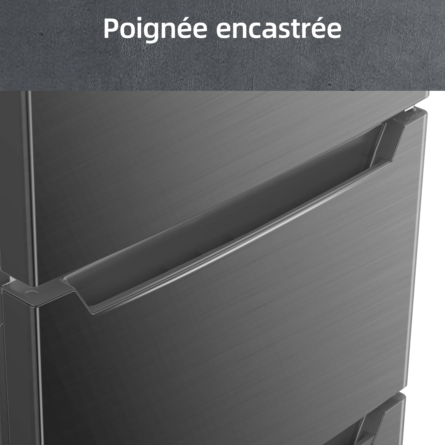 CHIQ 282L Freestanding Refrigerator with Freezer Drawers, 282L, Dual Reverse System, Frost-free, Multi-Airflow, Smart Touch Screen Input, Compressor