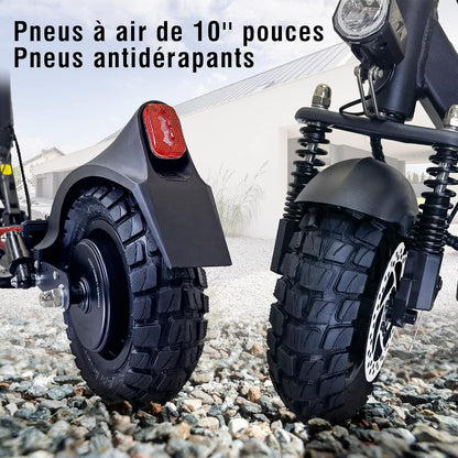 JOYOR Adult Electric Scooter, S/Y Series Range 55-75 KM Battery 48V 13/18Ah Motor 500W/600W Motor, Powerful Electric Scooter All Terrain Ultra Light Double Suspension